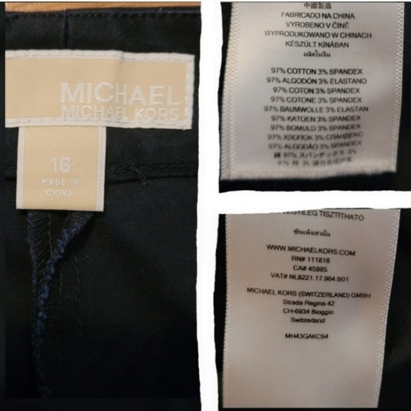 MICHAEL Michael Kors Pleat Front Chino Shorts Sz 16 - Picture 6 of 6